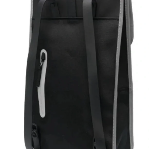 RAINS Reflective Black Backpack. MSRP $110